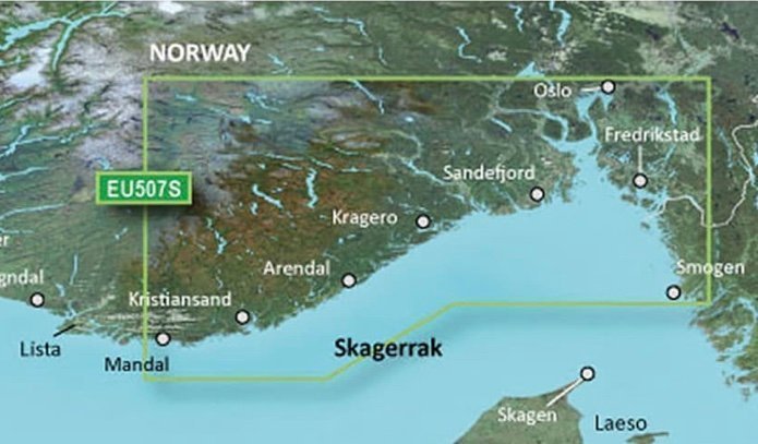 Garmin BlueChart g2 Vision VEU507S Oslo-Mandal-Smögen