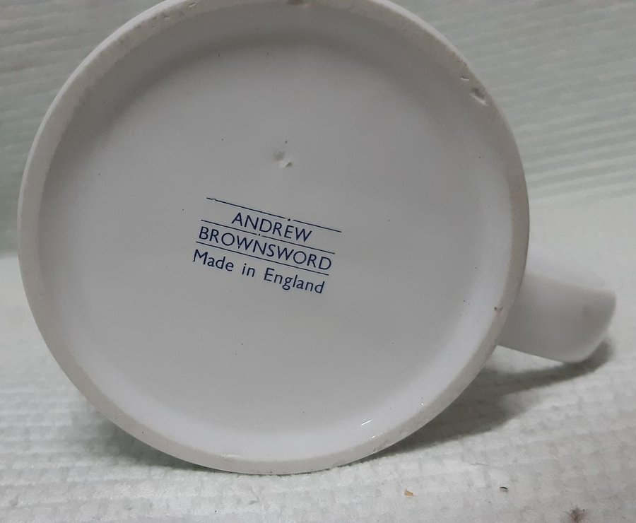 ANDREW BROWNSWORD Forever Friends - His Lordship tea mug Teddy Bear ENGLAND Mugg