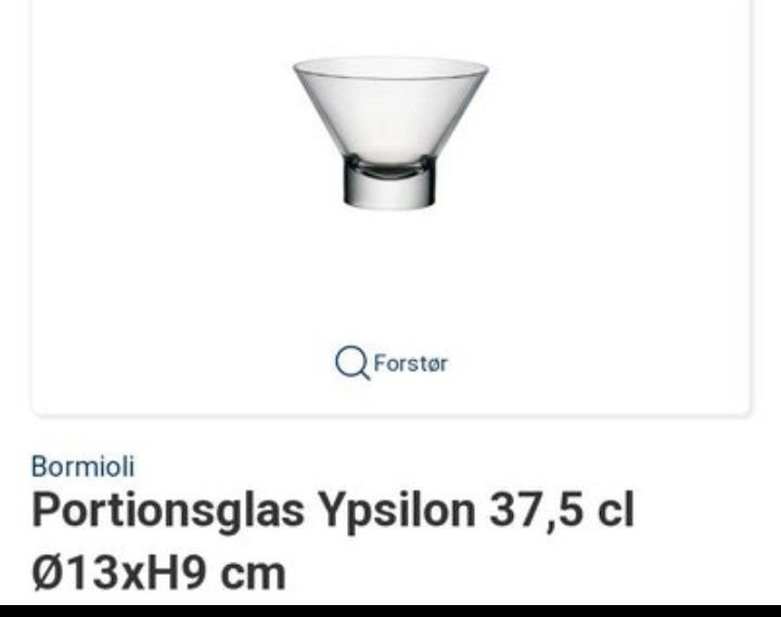 Bormioli Portionsglas Ypsilon 37,5 cl