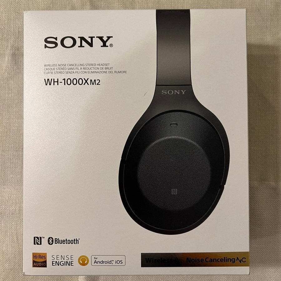 Sony WH-1000Xm2 - Trådlösa hörlurar ANC