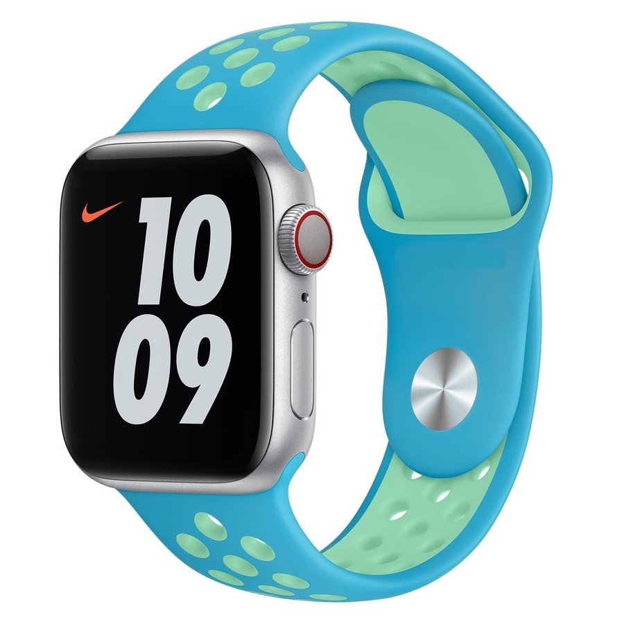 Sport Band 38/40/41/42mm (S/M) Apple Watch Armband - CHLORINE BLUE / GREEN GLOW