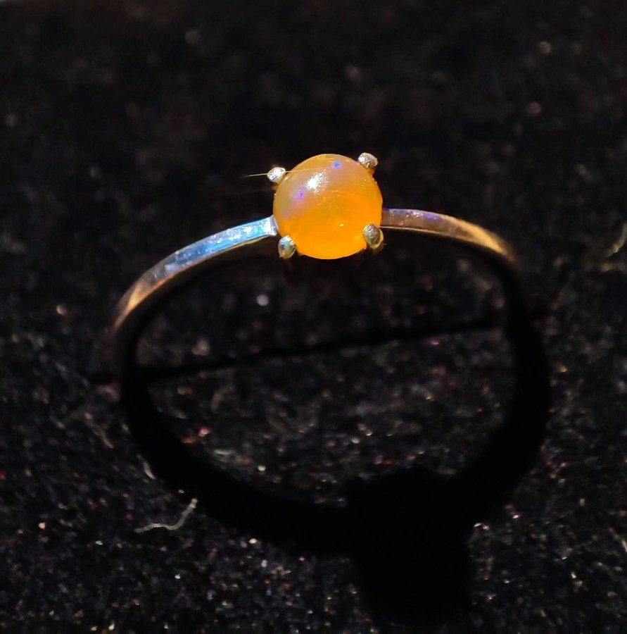 Ring, 925, äkta silver, opal