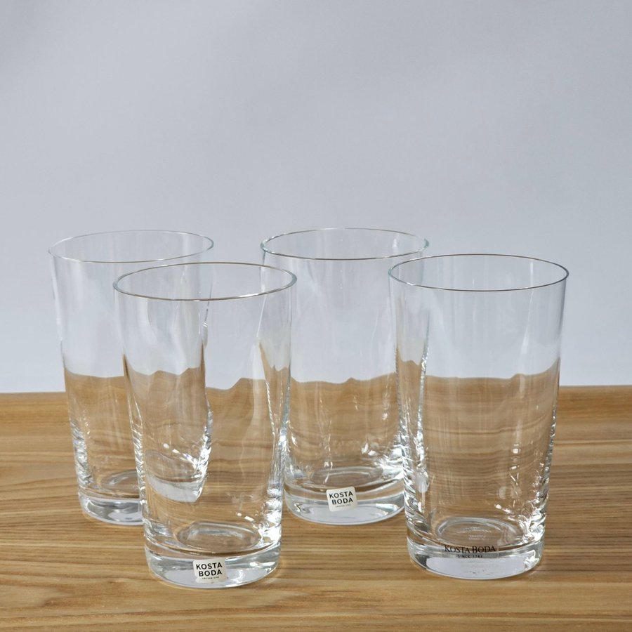 Kosta Boda, Chateau tumbler 4 st, vattenglas, glas, Bertil Vallien