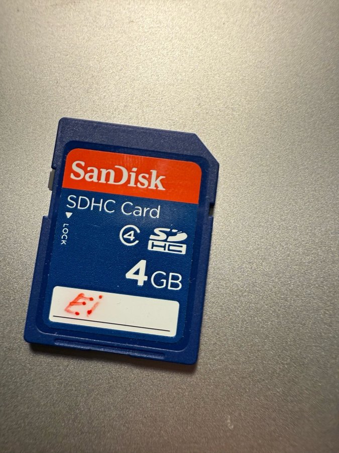 Sandisk SDHC-kort 4GB