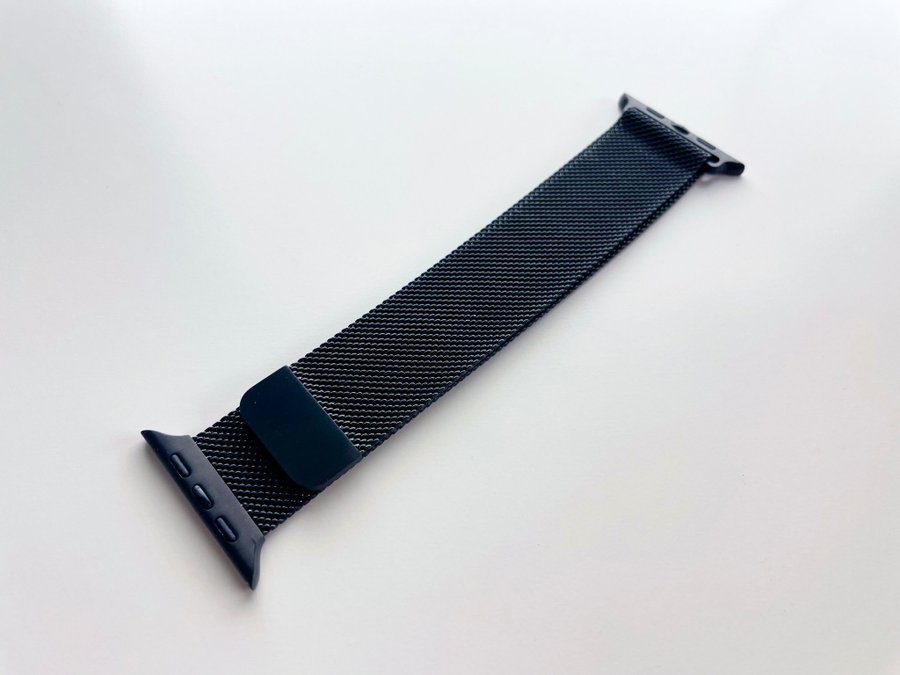 Apple Watch Band Milanese Loop Metall Svart | Series 3-8 Storlek 38, 40, 41 mm