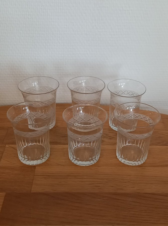 6st Selterglas Orrefors "Solliden"