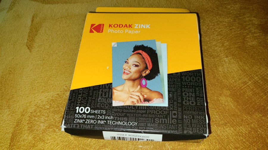 Kodak Zink Fotopapper 100 ark