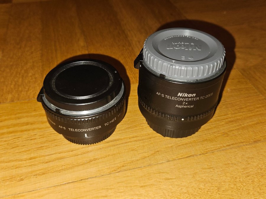 Nikon tillbehör: mellanringar +Nikon AF-S Teleconverter TC-14E II  TC-20E III