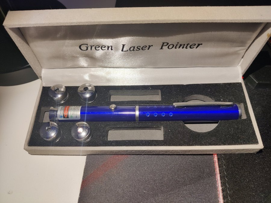 Grön Laserpekare inkl. Tillbehör