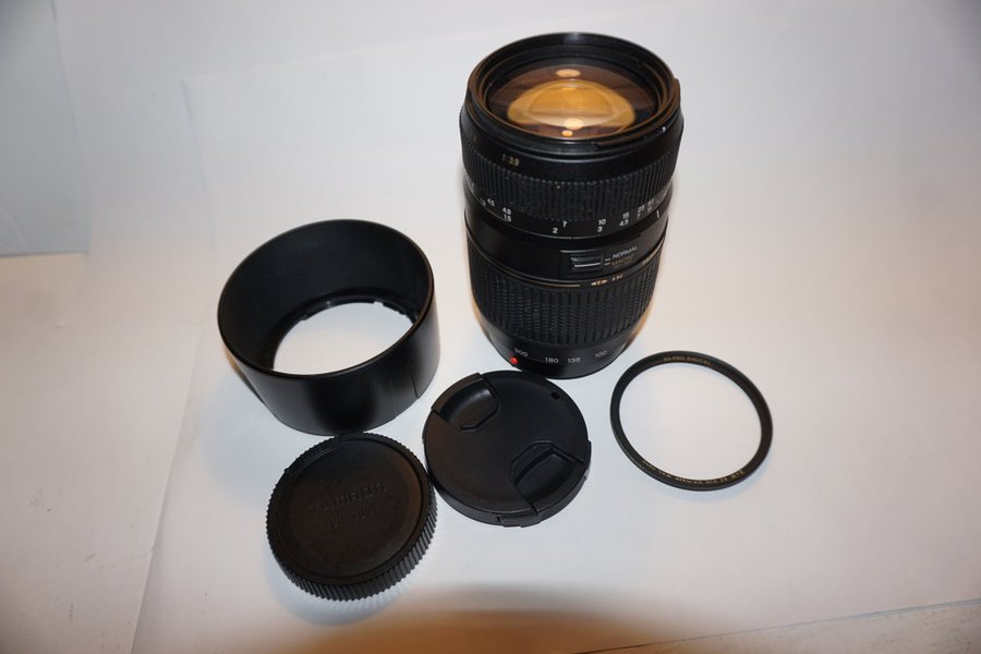 Tamron AF 70-300mm F/4-5.6 Di LD Macro Objektiv för Sony A, Sony EF med adapter