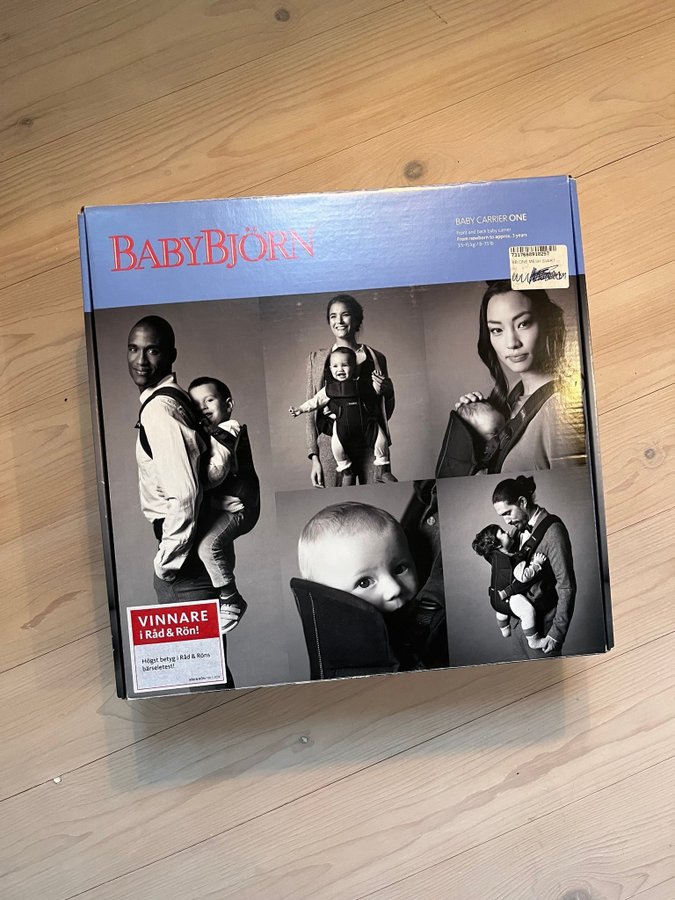 BABYBJÖRN bärsele BABY CARRIER ONE svart NYSKICK!