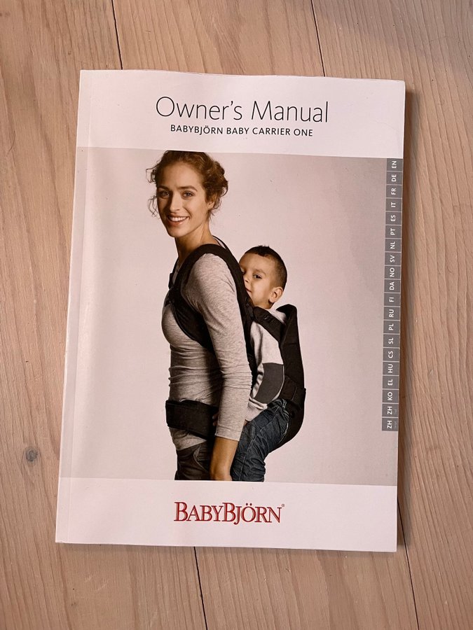 BABYBJÖRN bärsele BABY CARRIER ONE svart NYSKICK!