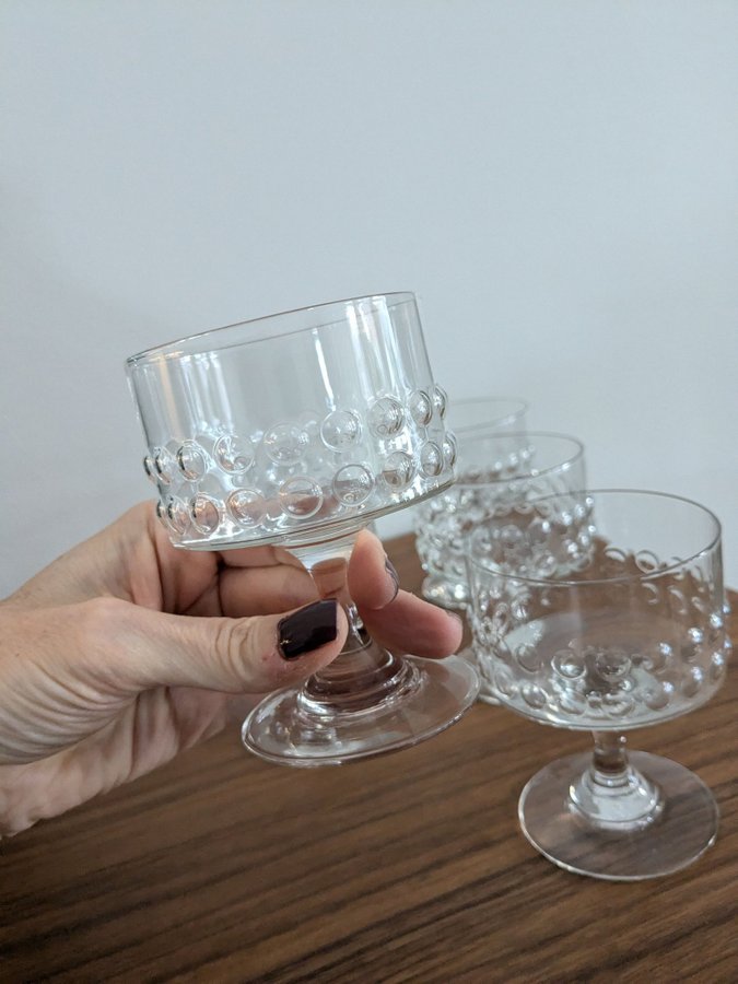 Riihimäen Lasi Nanny Still Grappo glas cocktailglas coupeglas 6 st