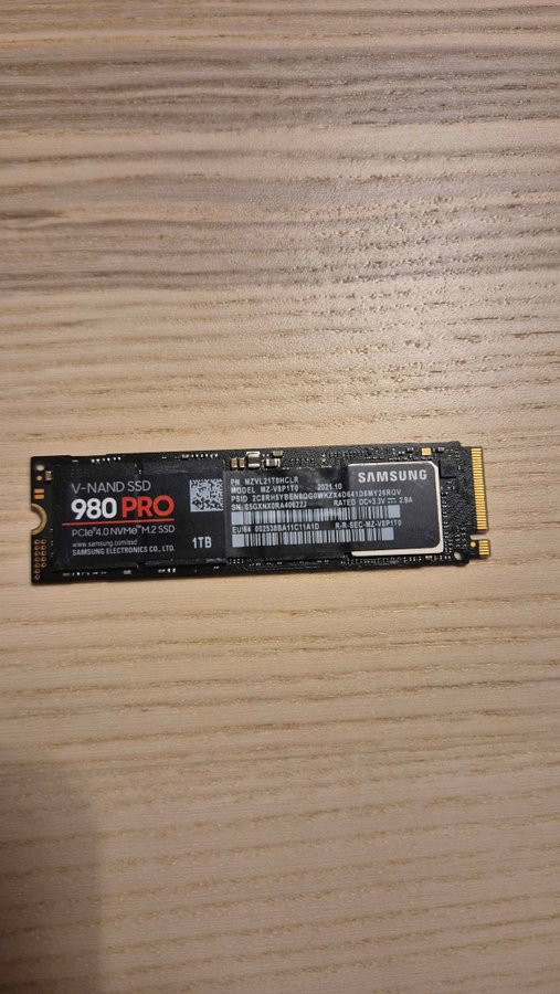 Samsung SSD 980 PRO 1TB