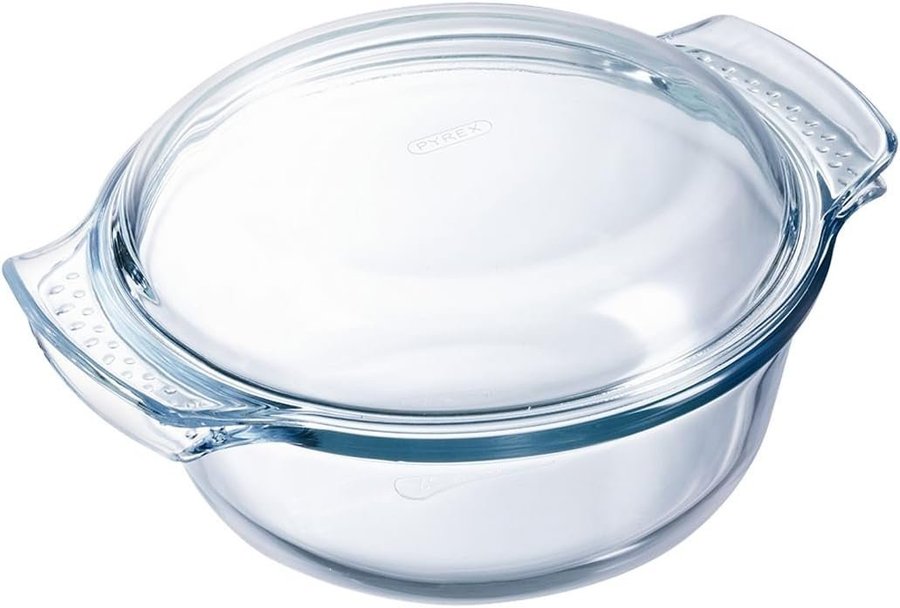 BID! Dajar Pyrex 32x27 cm, 5 Litre Clear Glass Casserole Dish!