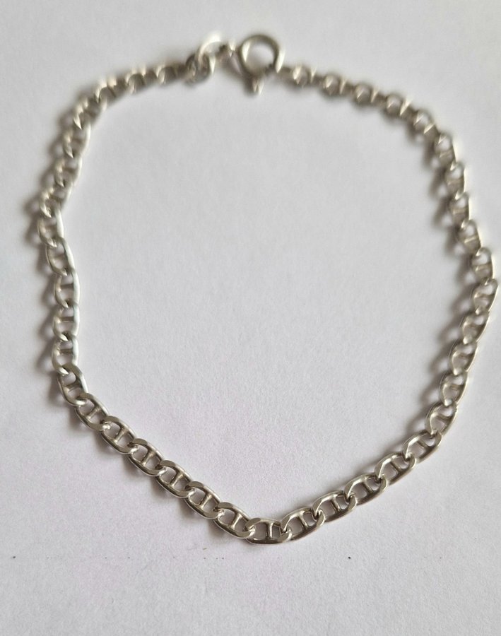 Ankarlänk Armband i äkta silver 188 cm