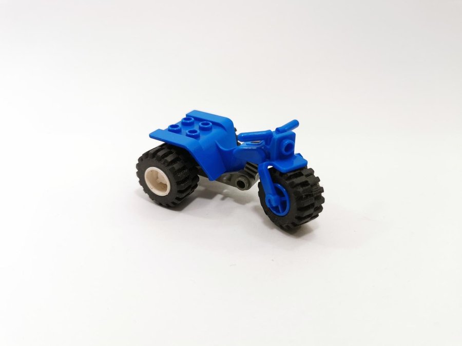 Lego - fordon - motorcykel - trehjuling - blå