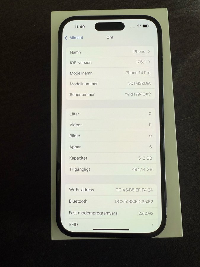 iPhone 14 PRO 512GB