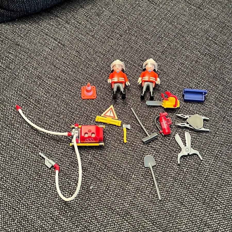 Playmobil Brandmän med tillbehör