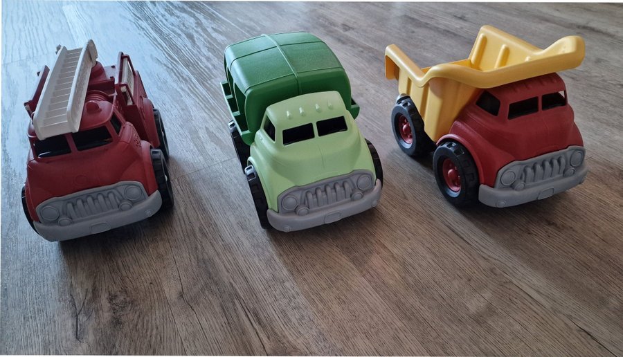 Green Toys Lastbilar - Sopbil Brandbil och Tippbil