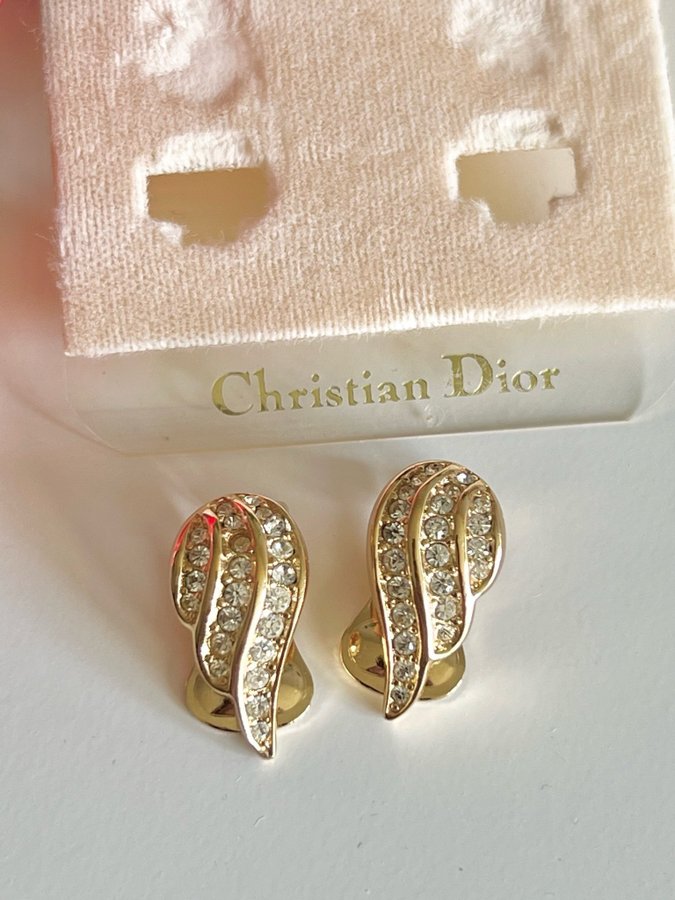 Vintage CHRISTIAN DIOR clip-on örhängen