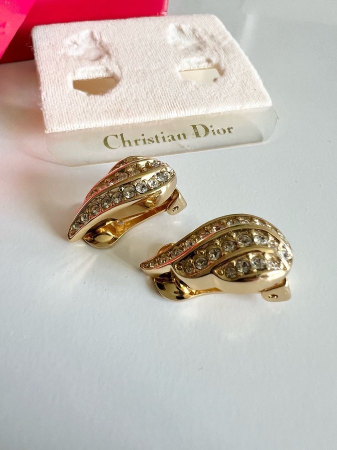 Vintage CHRISTIAN DIOR clip-on örhängen