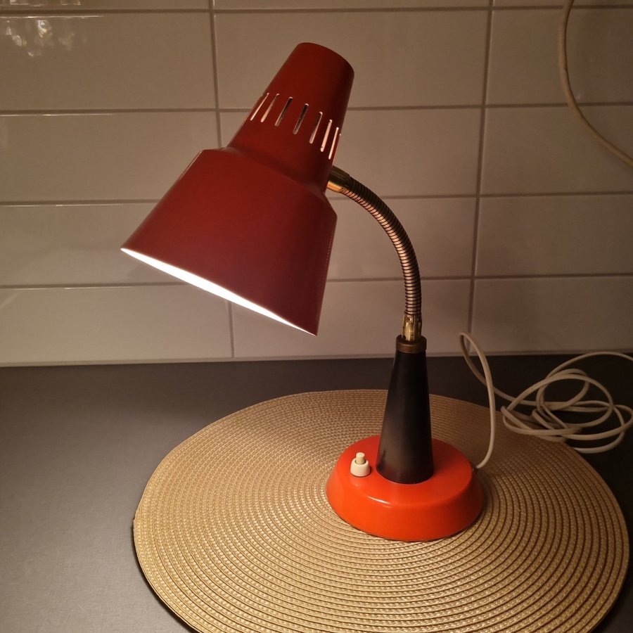 Gemi skrivbordslampa Vintage Retro 1900 talets mitt