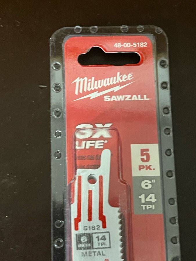 Milwaukee Sawzall blad 6" 14 TPI