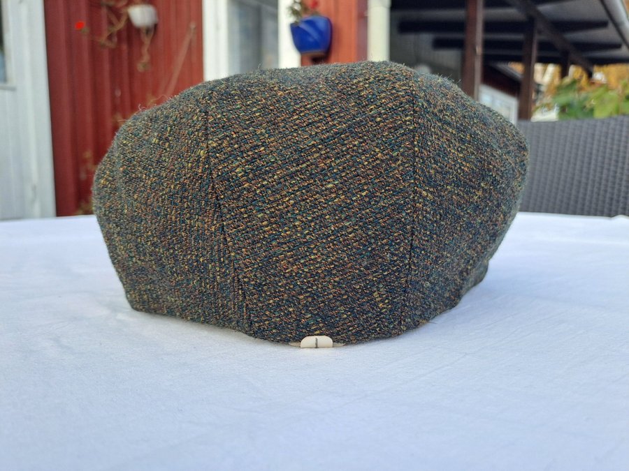 SEMI-ANTIK DEADSTOCK 50-TAL Tweed keps gubbkeps flat cap newsboy WIGENS preppy