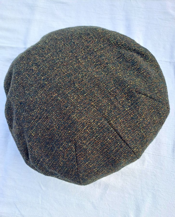 SEMI-ANTIK DEADSTOCK 50-TAL Tweed keps gubbkeps flat cap newsboy WIGENS preppy