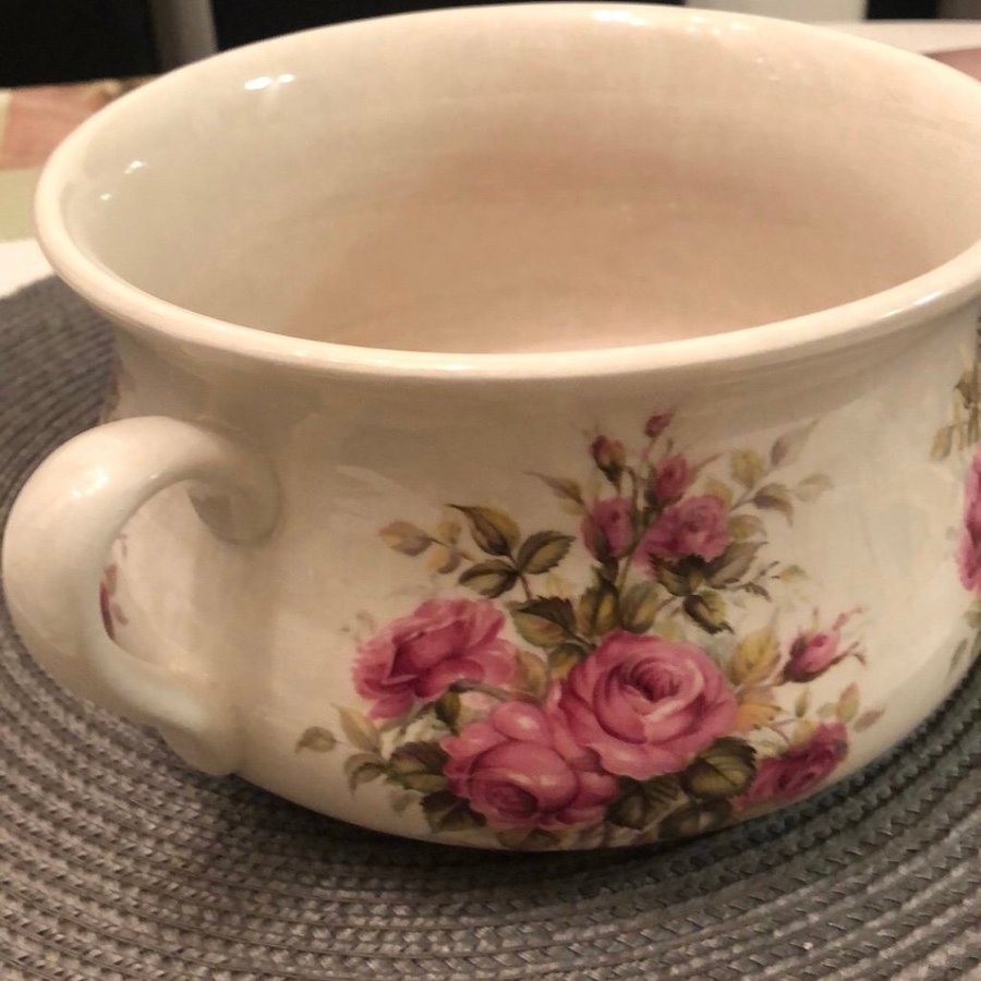 Portmeirion Pottery - Rosa blommönster