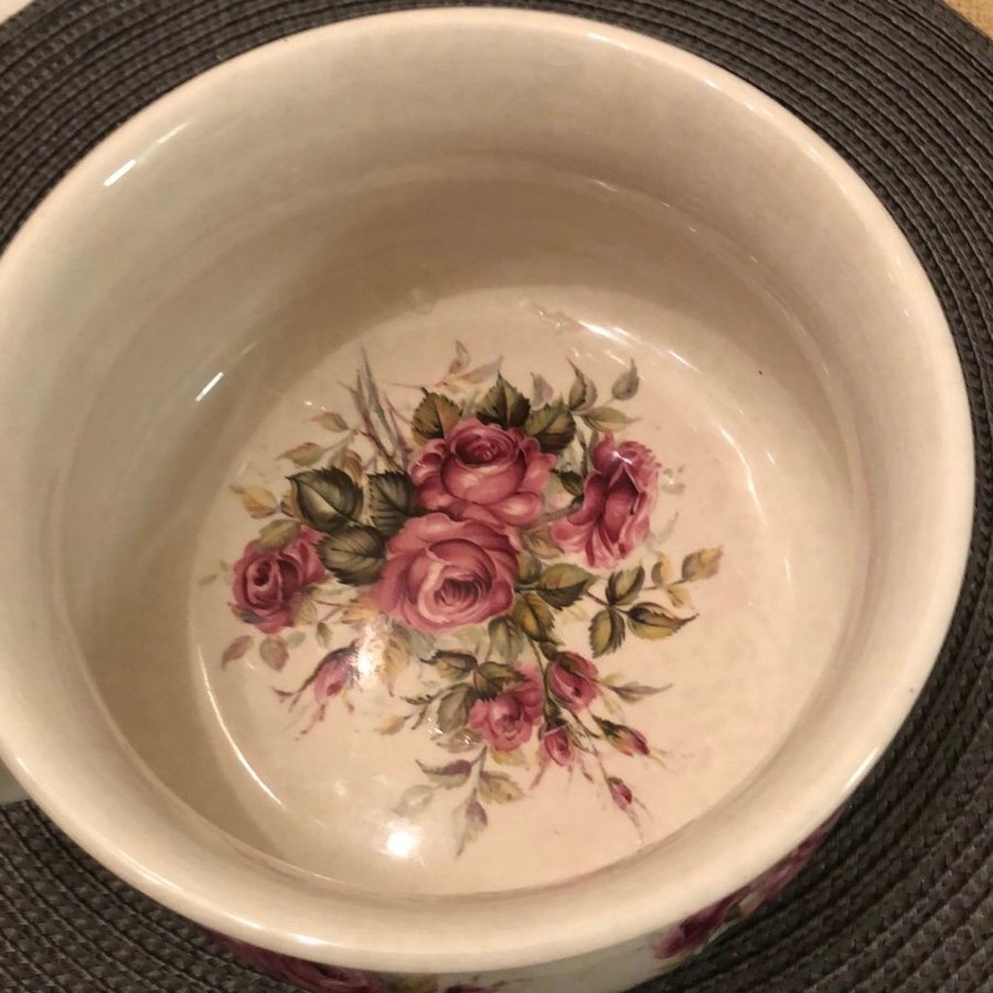 Portmeirion Pottery - Rosa blommönster