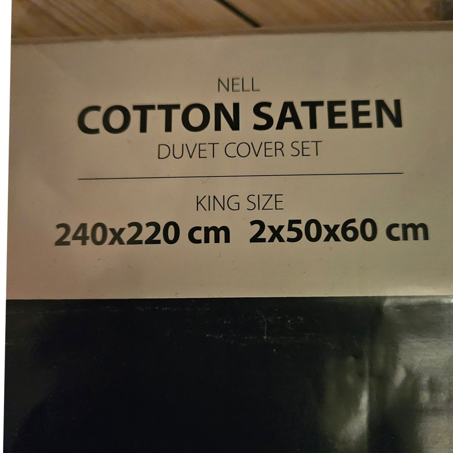 Nytt Satin täcke set, King size