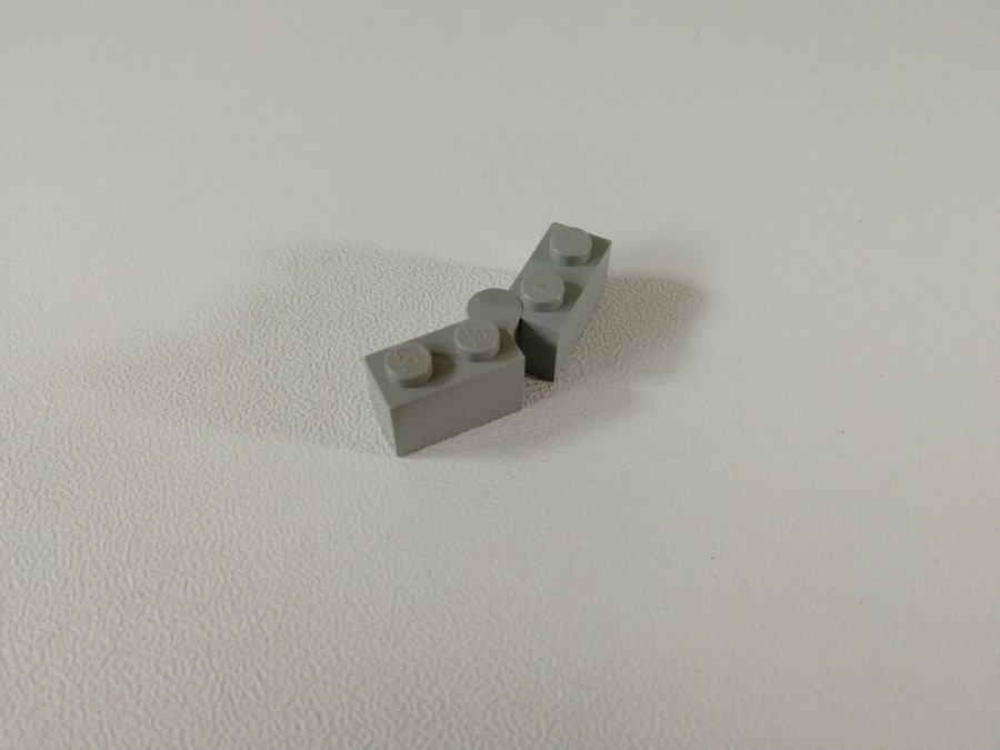 Lego - gångjärn - hinge - part 3830 / 31 - ljusgrå (old light gray)