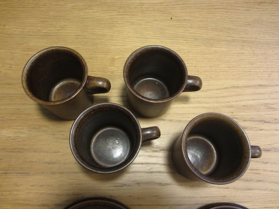 4st Koppar +4st Fat Arabia Ruska Muggar Mugg Kaffemugg Ulla Procope Retro