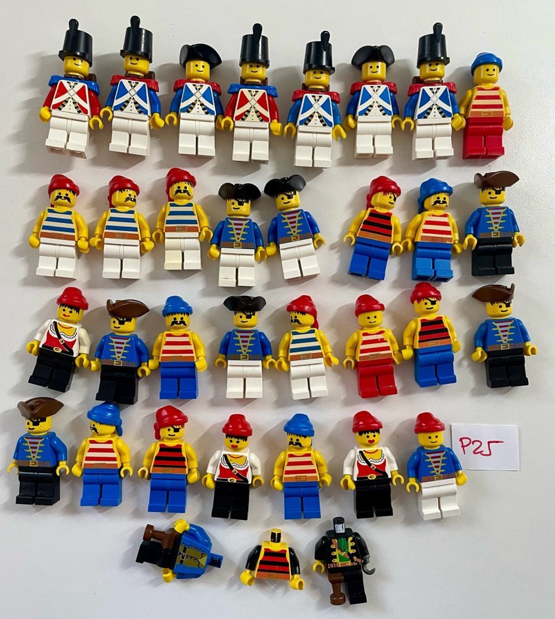 #P25 ÄKTA LEGO pirater pirates minifigurer gubbar figurer