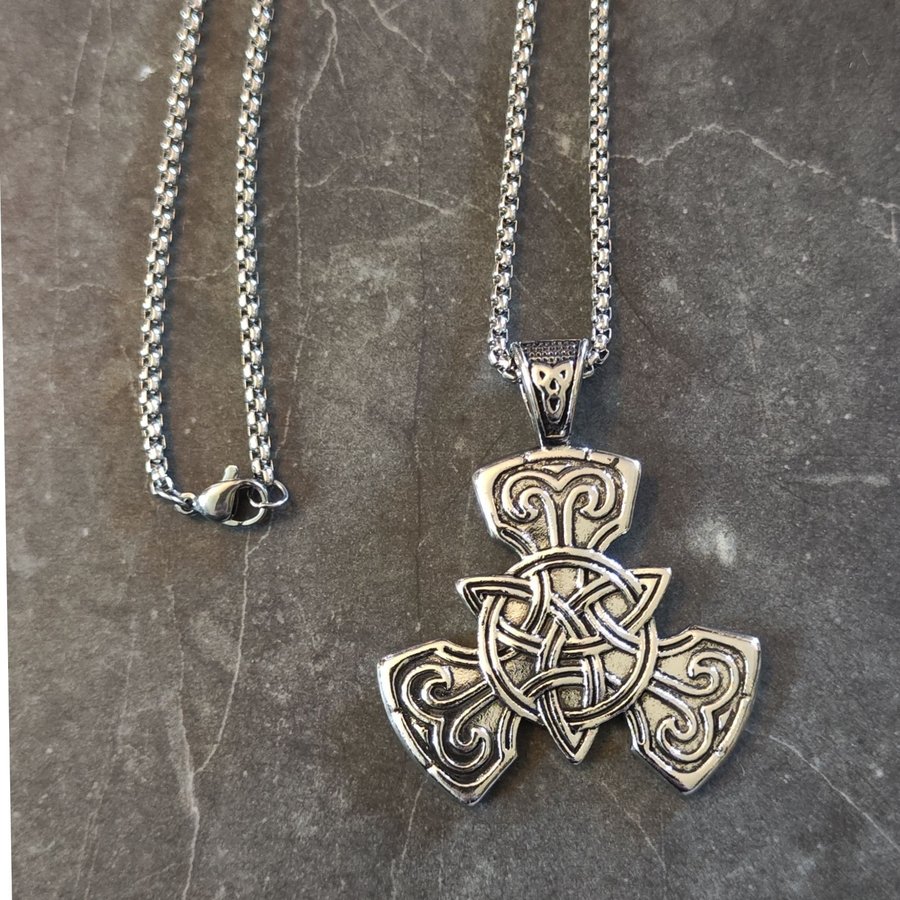 Keltisk knut halsband, Celtic knot, viking, hårdrock