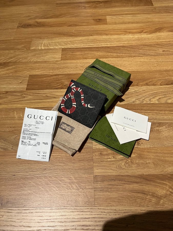 Gucci kingcobra plånbok