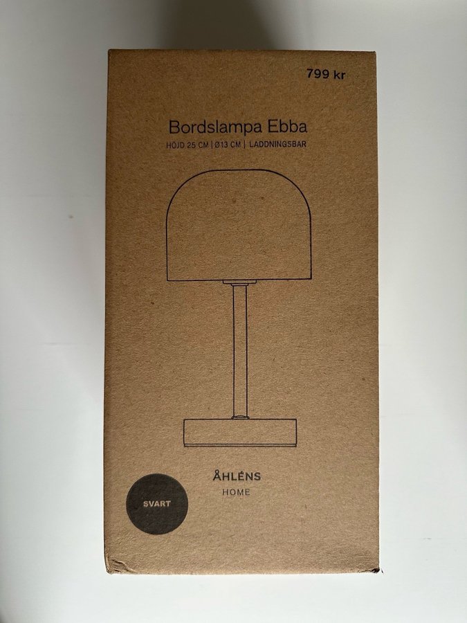 Uppladdningsbar bordslampa Ebba