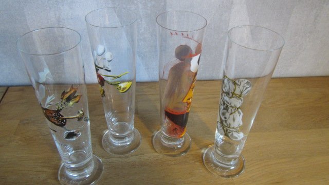 4 st Ölglas design Lasse Åberg