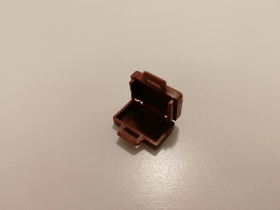 Lego - tillbehör - väska - part 4449 - brun (Reddish)