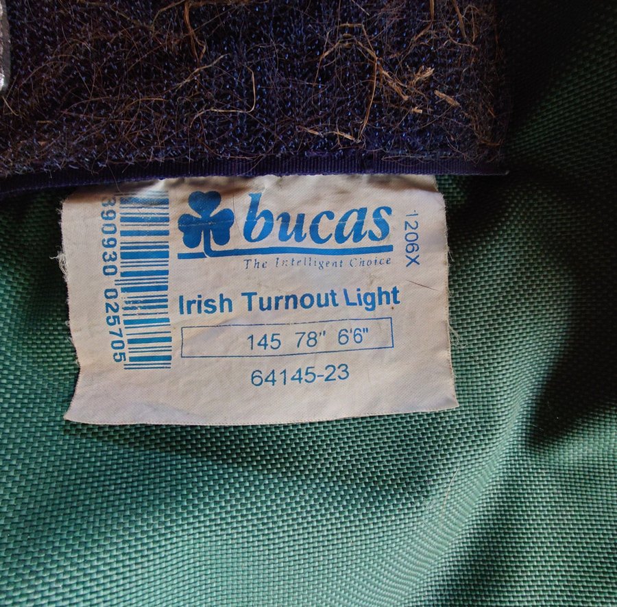 Bucas Irish Turnout Light 145cm regntäcke 0gr