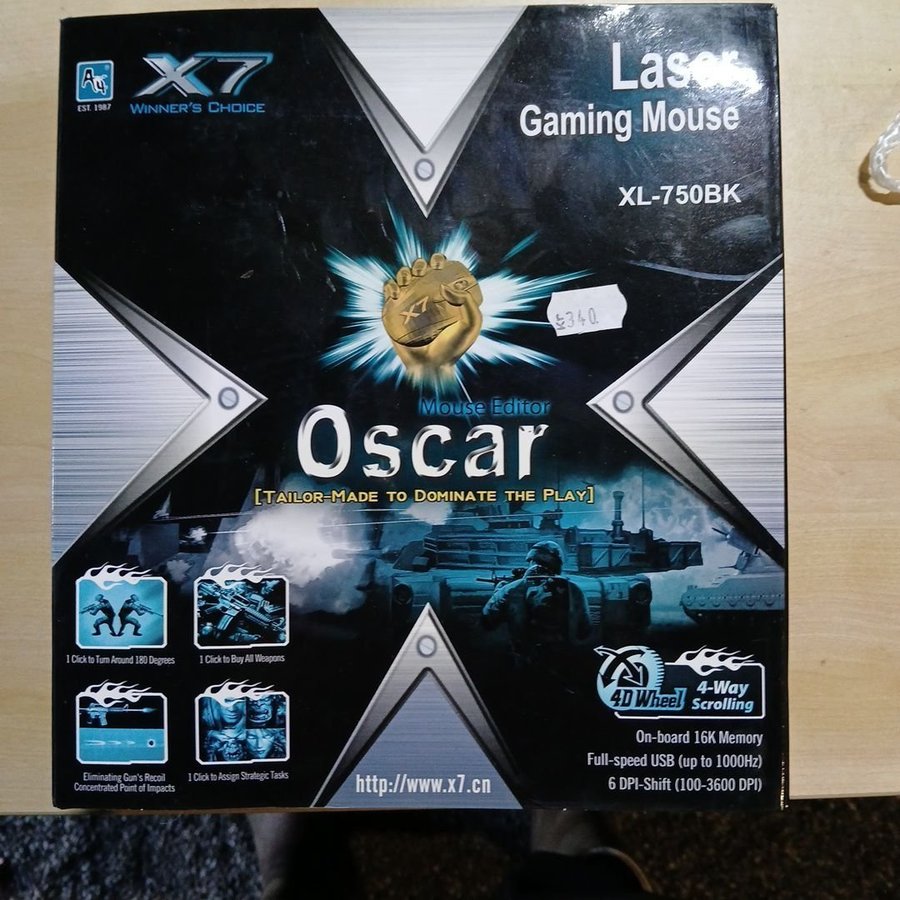 Oscar Gaming Mouse XL-750BK