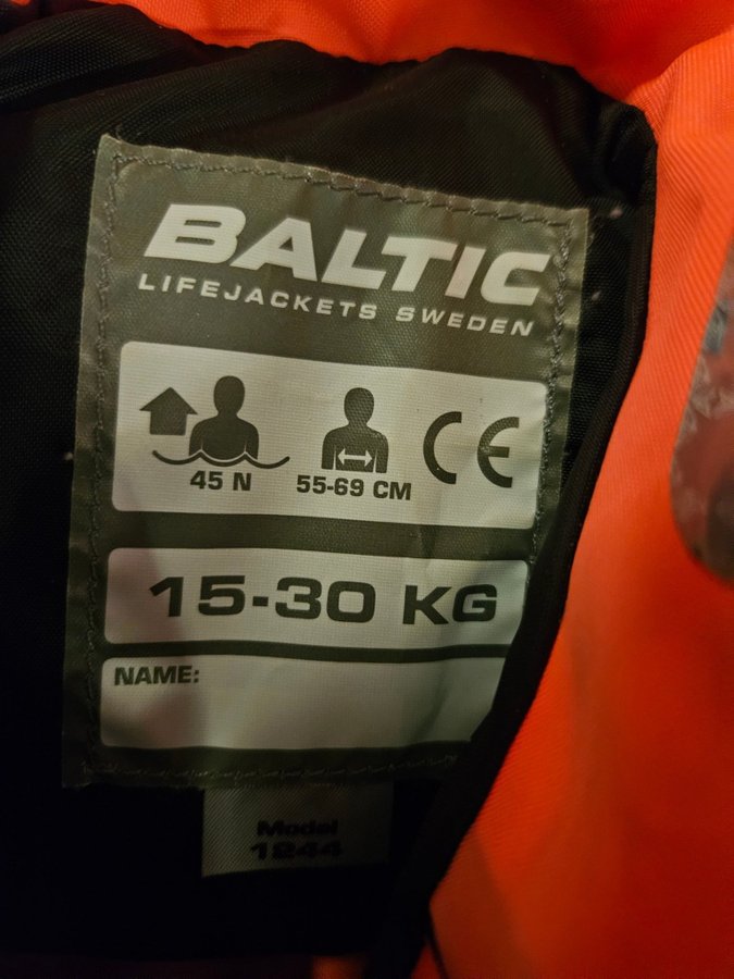 Flytväst Baltic 15-30 kg