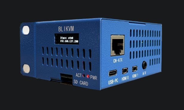 BliKVM HAT v3 "KVM over IP" Raspberry Pi 4b PoE HDMI CSI PiKVM