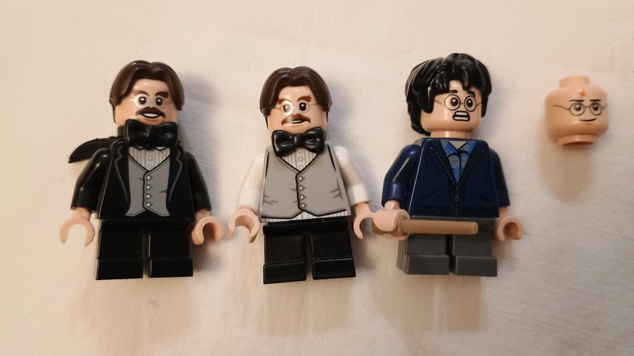 LEGO - Harry Potter - 3 minifigurer + huvud