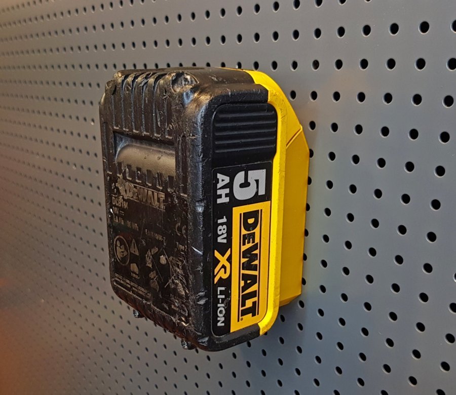 Upphängning batterihållare för DeWALT 18V och FLEXVOLT Batterier 4st