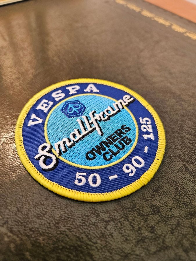 Patch Tygmärke Vespa Smallframe Owners Club Scooter