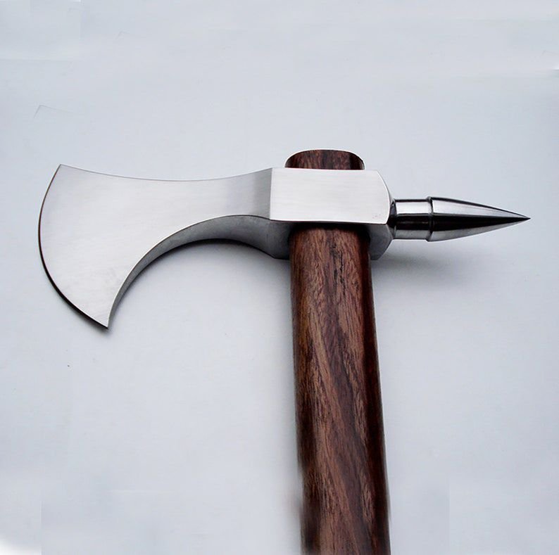 Axe Viking Forged Camping Axe Hatchet Axe with Ash Wood Shaft