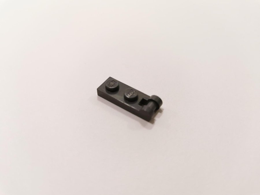 Lego - plate - modified - bar handle on end - 1x2 - part 60478 - mörkgrå bluish